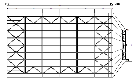 赤外線熱画像写真位置図(見上げ)